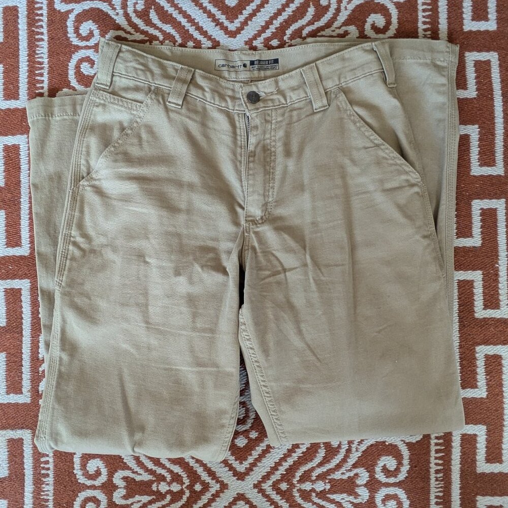 Carhart Work Pant - Relaxed Fit - Rugged Flex® -Dark Khaki 30x32